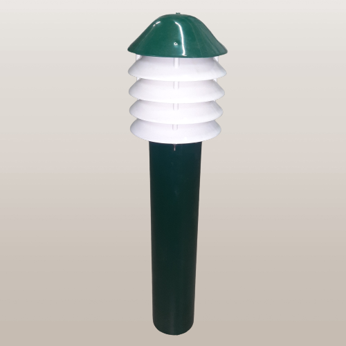 Bollard XD 500mm White On Green