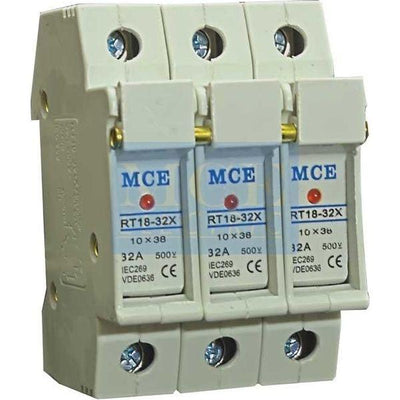 Fuse Holder 3P 10X38 with LED Indication