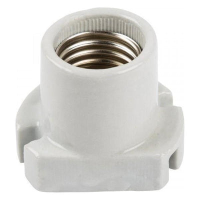 Lamp Holder Porcelain - E27 Lamp Skirted