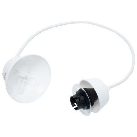 PVC Pendant Cord Fitting - White