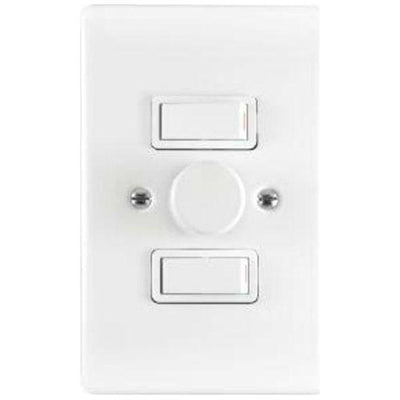 Crabtree 2 Lever Rotatory Dimmer Switch