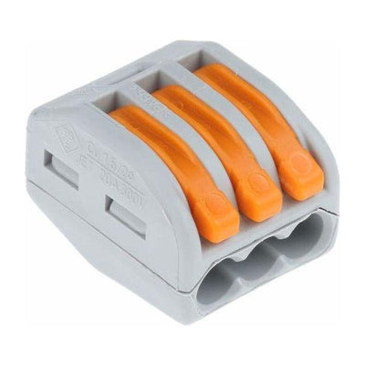 3 Way Electrical Wire Push-in Connector
