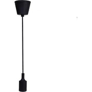 Ausma Pendant with E27 Lampholder Black