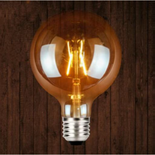 Led 6W E27 G125 Amber Light Bulb WW