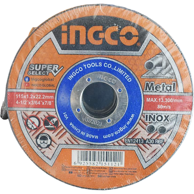 Cutting Disc Steel 115mm 1PC Ingco