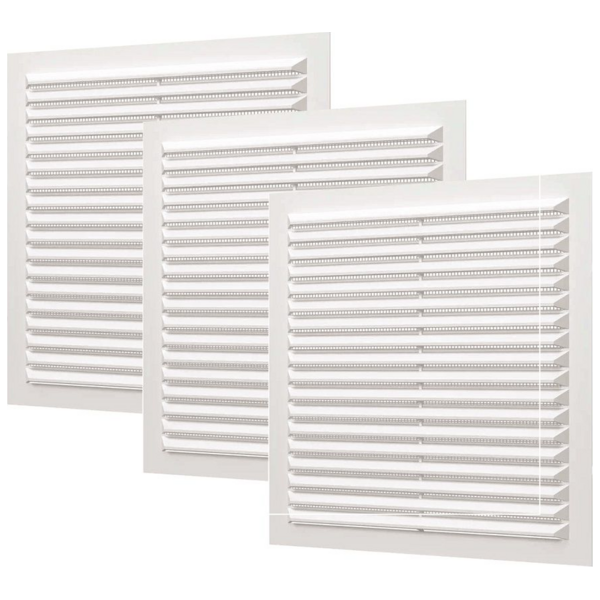 Extraction Fan Sqr Grille Vent 100mm Wht