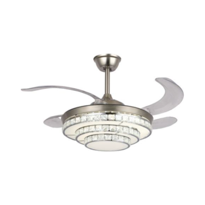 Ceiling Fan 3 Tier Retractable Crystals