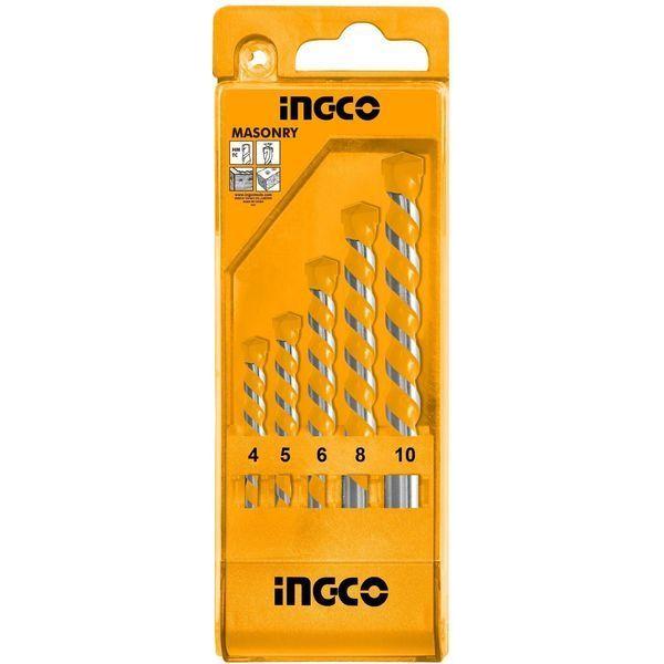 Ingco 5 Piece Masonary Drill Bit Set