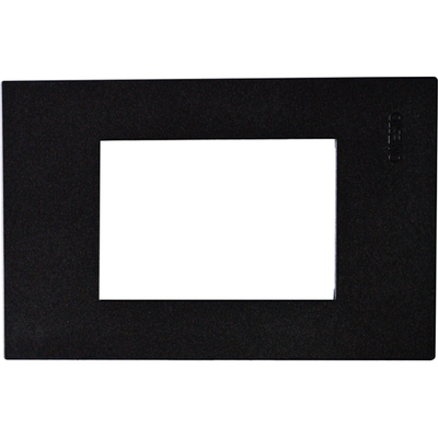 Light Switch Grid 4x2 3L Blk Matrix