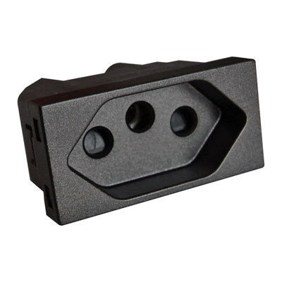 Euro Socket Module 16A Black Matrix