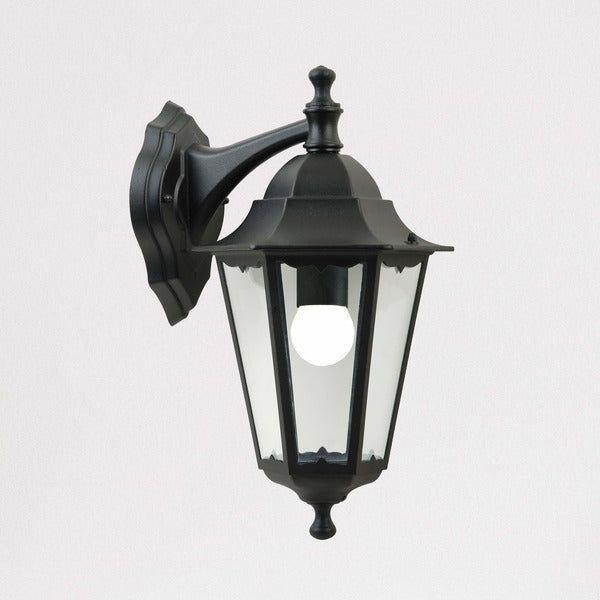 Corsia Down Facing Black Outdoor Lantern