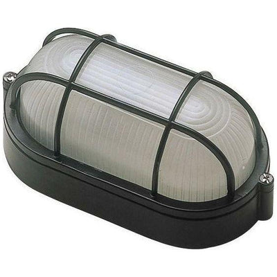Oval Grid Bulkhead Black - Large