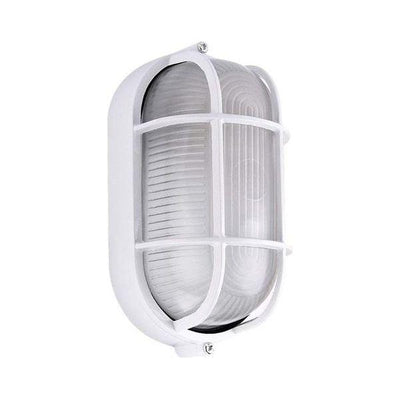Oval Grid Bulkhead White - Small