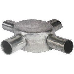 25mm 4 Way Galvanised Bosal Round Box