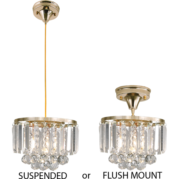 Pendant 2in1 Ceiling Light Gold