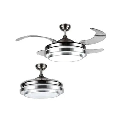 Led Retractable Ceiling Fan with Light