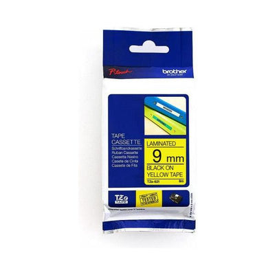 Labelling Tape 9mm Black On Yellow Tape