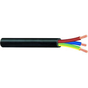 0.5mmx3 Core Cabtyre Cable Black