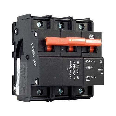 CBI Circuit Breaker Dual Mount 3P 6K 20A