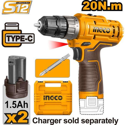 Cordless Drill 20V USB Type 20NM