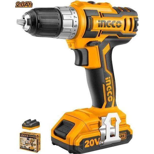Ingco 20V Cordless Drill Kit (1 Battery)