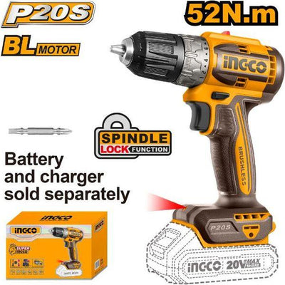 Cordless Drill 20V PS 52NM Brushless
