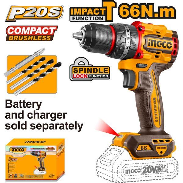 Cordless Drill 20V PS-66NM Brushless