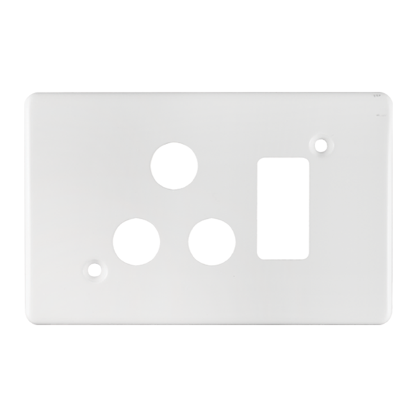 Crabtree Single Plug Cover 2X4 White