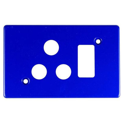 Crabtree Dedicated Plug Cover 4X2 Blue