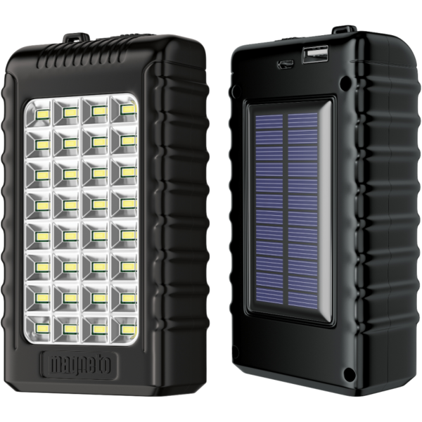 Magneto LED Solar Rechargeable Light