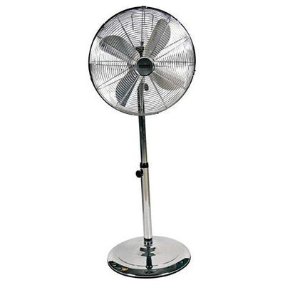 Standing Fan 4 Blade Satin Chrome