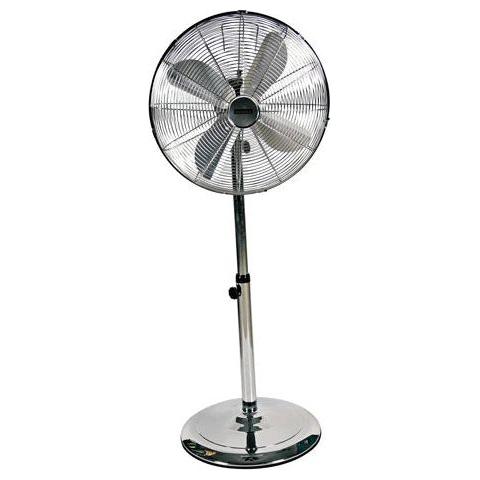 Standing Fan 4 Blade Satin Chrome