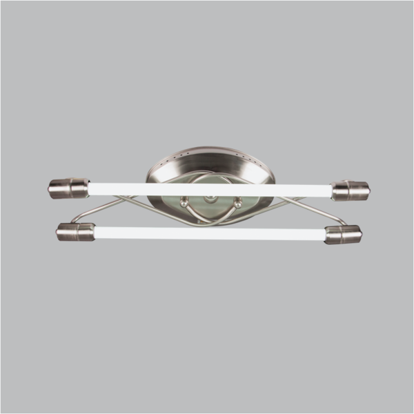 Satin Chrome Light Fitting 2FT
