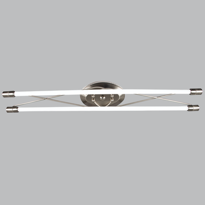 Satin Chrome Double Light Fitting 4ft
