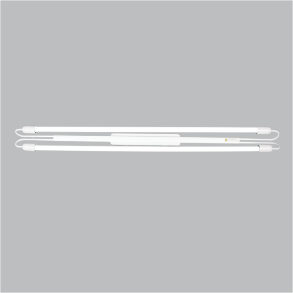 White Double Light Fitting 4ft