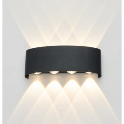 Led Wall Light Up Down Facing WW Black