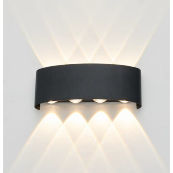 Led Wall Light Up Down Facing WW Black