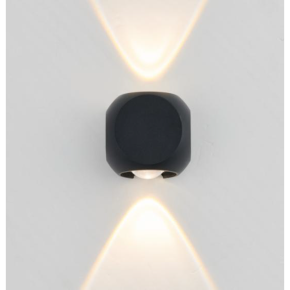 Led Wall Light Up Down Warm White Black.