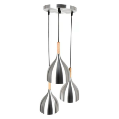 Pendant 3 Lamp Silver