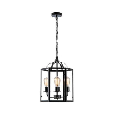 Pendant Square Dining Light Black 6047