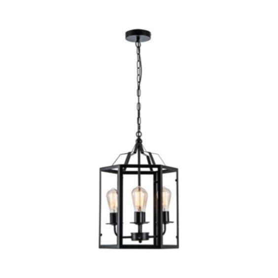 Pendant Square Dining Light Black 6047