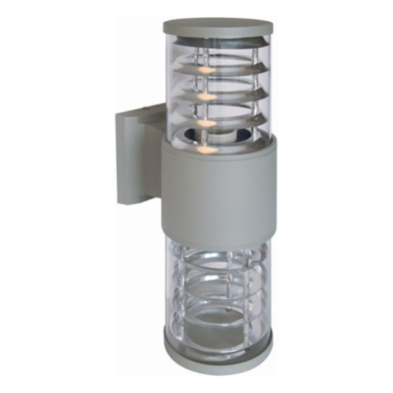 Wall Light Up Down Facing Silver