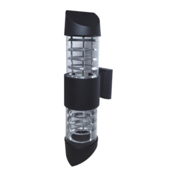 Wall Light Up Down Facing Black