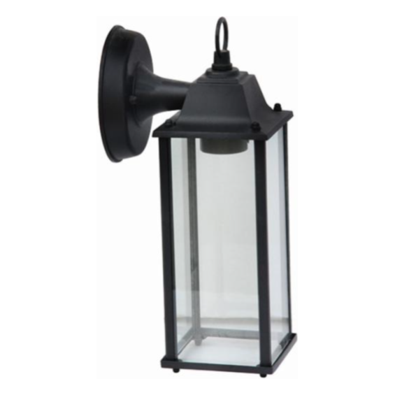 Wall Light Lantern Black
