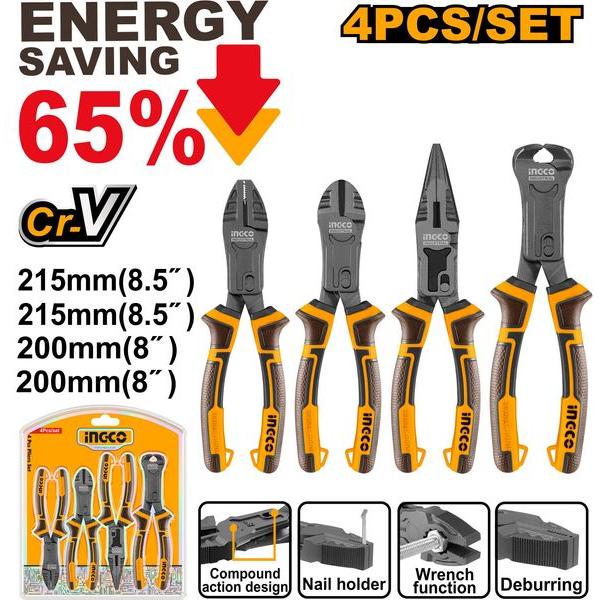 Plier Compound CR-V 200mm 4PC