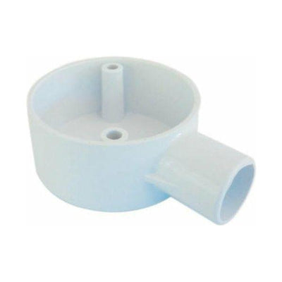 1 Way 25mm PVC Conduit Round Box