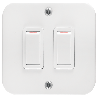 Crabtree 2 Lever Industrial Light Switch