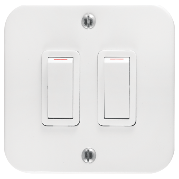 Crabtree 2 Lever Industrial Light Switch