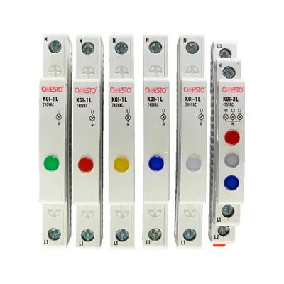 Led Din Rail Indicator 9mm - R/W/B