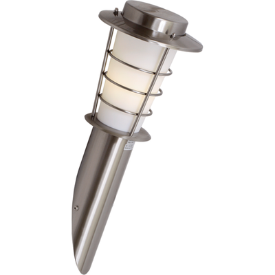 Stainless Steel & White Perspex Bollard